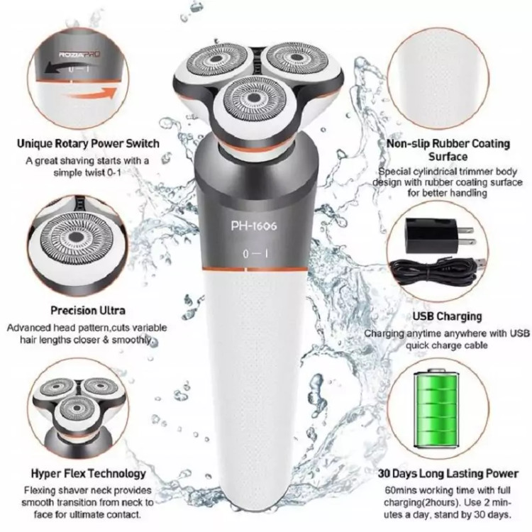 ریش تراش ضد آب 5 کاره فیلیپس مدل PHILIPS PH-1606
