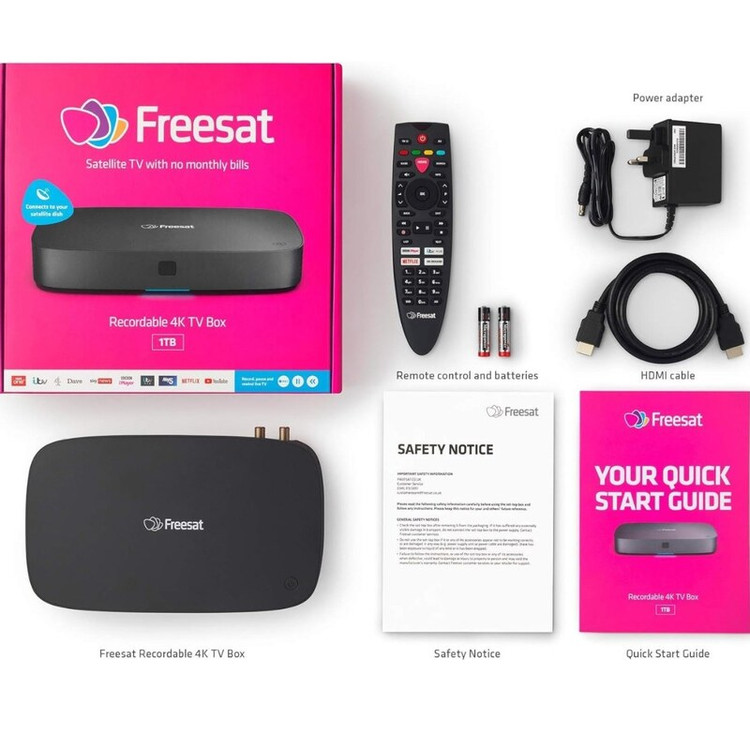 تی وی باکس freesat 2tb