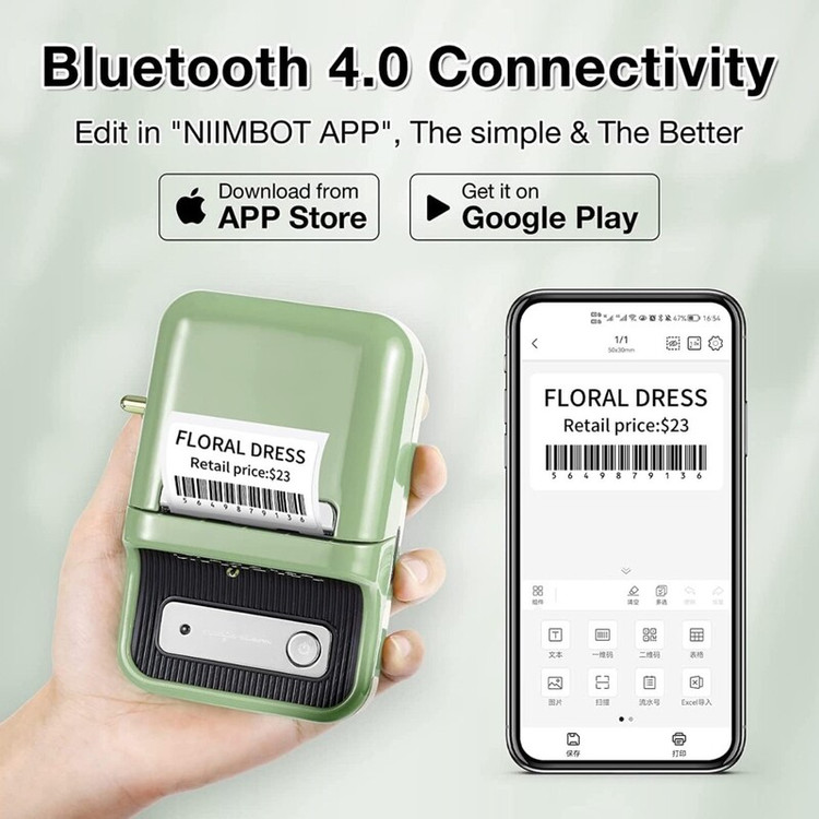 لیبل پرینتر کلاسیک niimbot b21