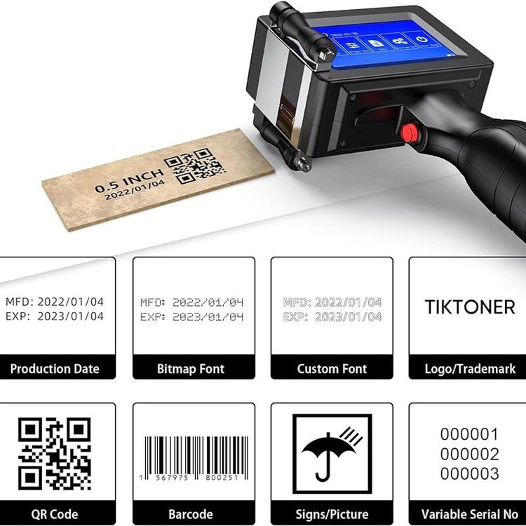 چاپگر جوهر افشان دستی tiktoner