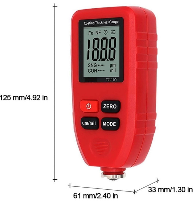 ضخامت سنج رنگ TC100